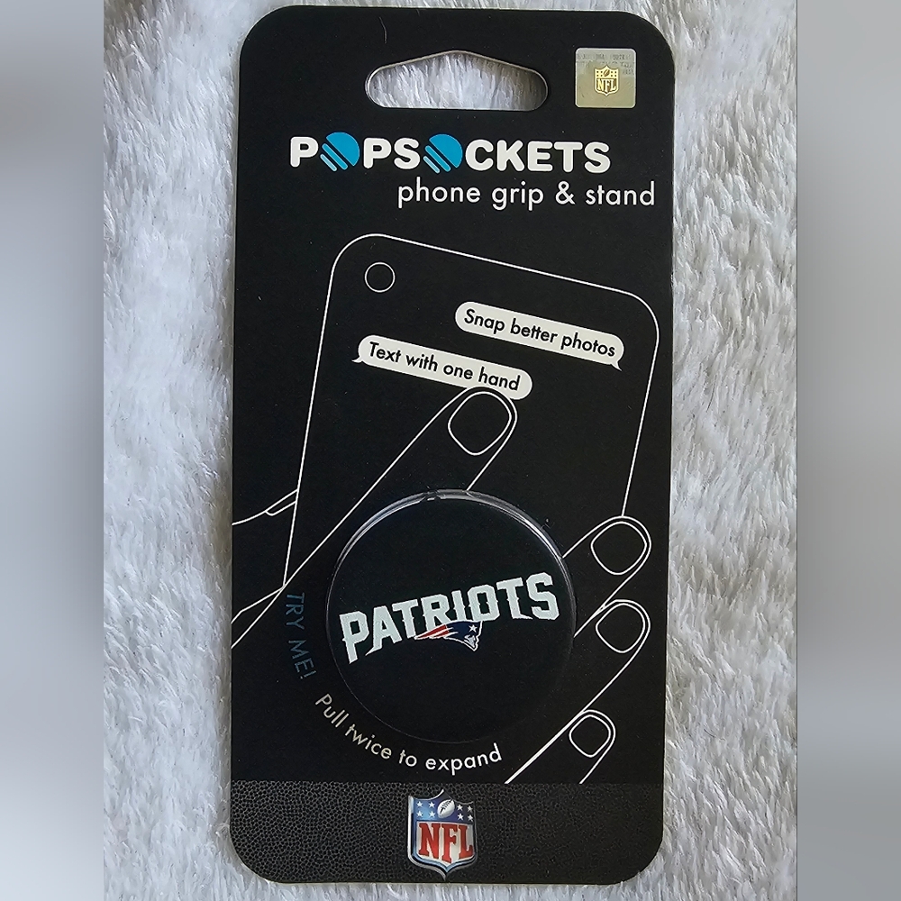 PopSockets phone grip featuring the New England Patriots NFL team